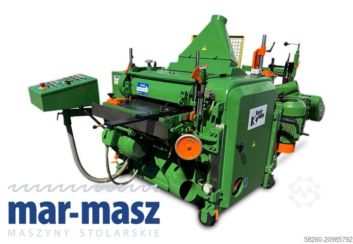 Four-sided wet planer KUPFERMUHLE 60 na 5 głowic 60cm do bali 