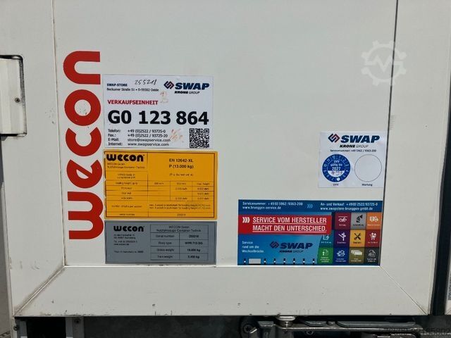 Swap body trailer WECON Wechselbrücke Jumbo Plane