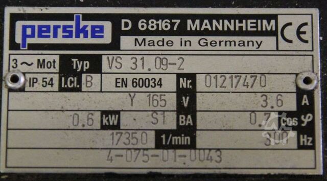 Fräsmotor für Kantenbearbeitungsmaschinen Perske VS 31.09-2