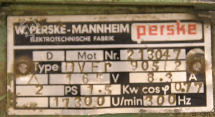 Fräsmotor für Kantenbearbeitungsmaschinen Perske DVFr 905/2