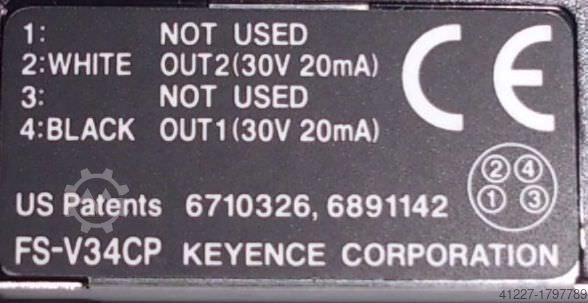 Lichtleitersensor mit digitalen Sensor Keyence FS-V34CP