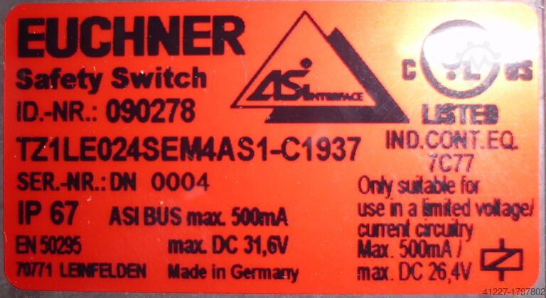 Sicherheitsschalter Euchner TZ1LE024SEM4AS1-C1937