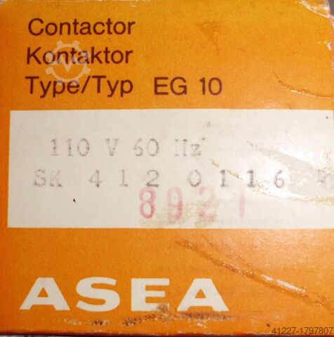 Contactor Asea EG 10