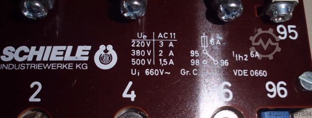 Motor protection relay Schiele SRS 25