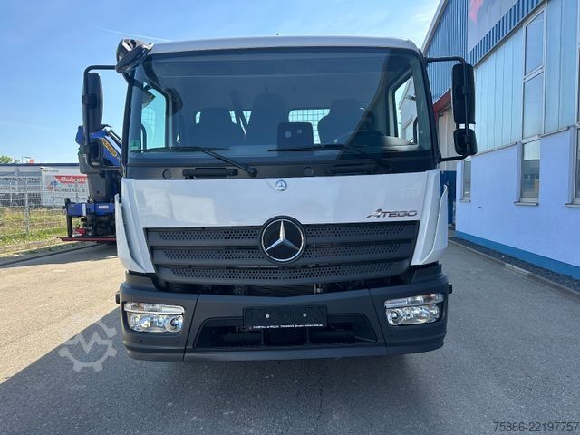 Truck mounted crane MERCEDES-BENZ 1224 K Atego 2 Seiten Kipper Hiab 078 X Duo