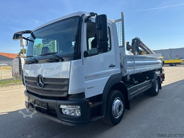 Truck mounted crane MERCEDES-BENZ 1224 K Atego 2 Seiten Kipper Hiab 078 X Duo