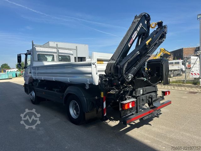 Truck mounted crane MERCEDES-BENZ 1224 K Atego 2 Seiten Kipper Hiab 078 X Duo