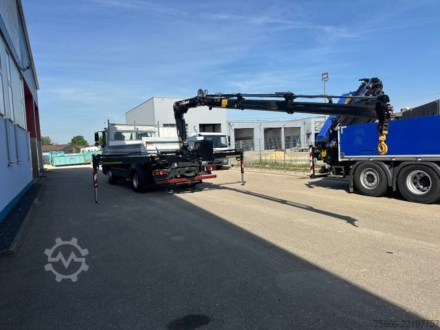 Truck mounted crane MERCEDES-BENZ 1224 K Atego 2 Seiten Kipper Hiab 078 X Duo