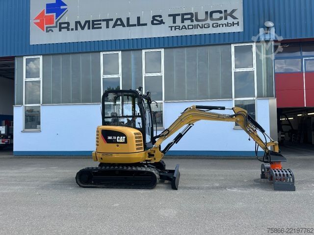 Mini excavator CATERPILLAR 302.7 Powertilt Löffelpaket Sortiergreifer