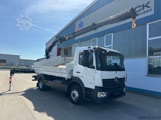 Tipper truck MERCEDES-BENZ 1224 K Atego 2 Seiten Kipper Hiab 078 X Duo