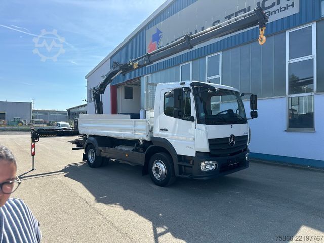 Tipper truck MERCEDES-BENZ 1224 K Atego 2 Seiten Kipper Hiab 078 X Duo