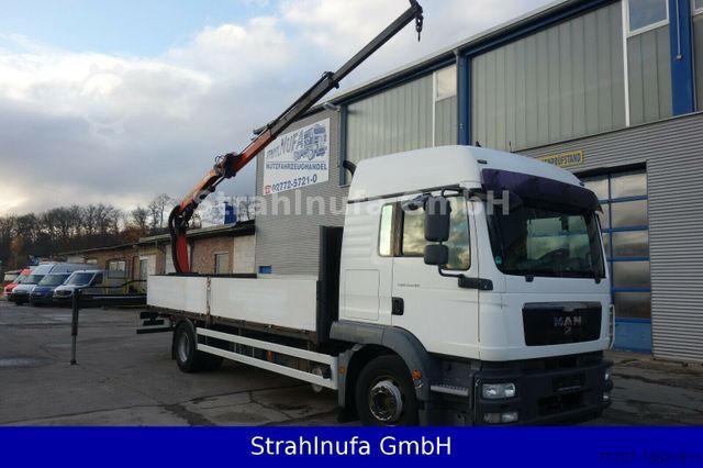 LKW mit Pritsche (offen) MAN 15.290 TGM Pritsche + Palfinger Hecklade Kran