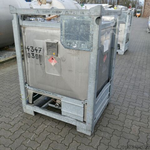 1000 Liter IBC Container aus V2A Thyssen Umformtechnik (UCON) 9457
