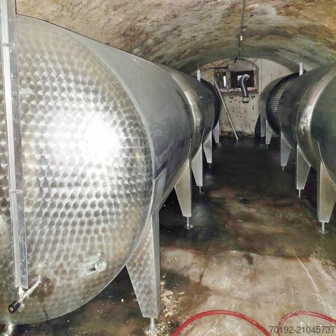 8870 Liter liegender Winzerei Lagertank aus V2A  9440