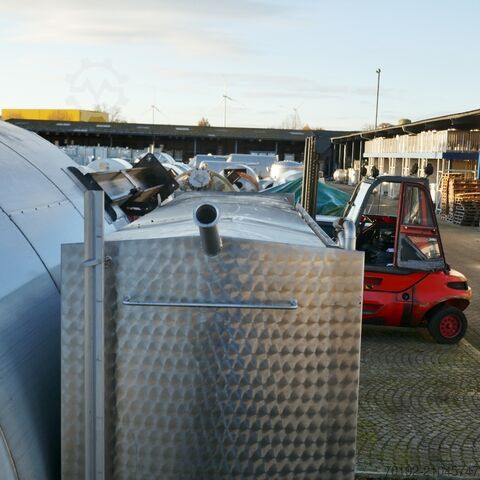 6,350 liter heatable/coolable cubic storage tank made of V2A stainless steel Becker Tanks 9432