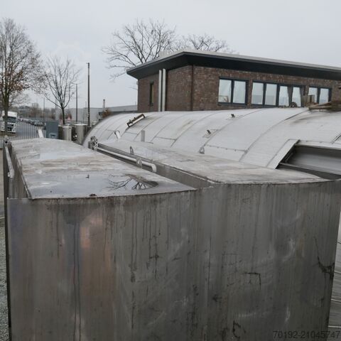 6,350 liter heatable/coolable cubic storage tank made of V2A stainless steel Becker Tanks 9432