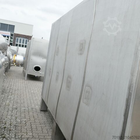 11320 Liter heiz-/kühlbarer kubischer Lagertank aus V2A mit 2 inneren Kühlplatten  9420