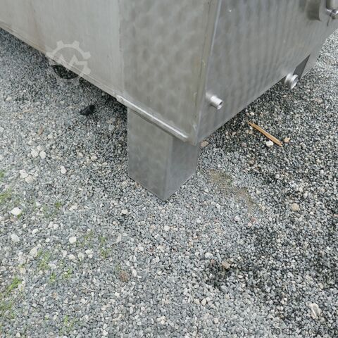 13650 Liter heiz-/kühlbarer kubischer Lagertank aus V2A mit 3 inneren Kühlplatten  9419