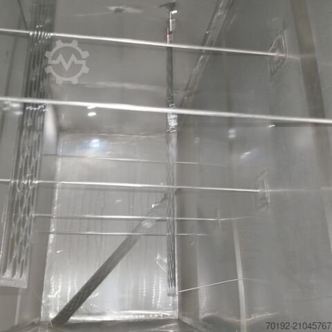 13650 Liter heiz-/kühlbarer kubischer Lagertank aus V2A mit 3 inneren Kühlplatten  9419