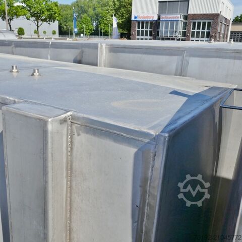 12220 Liter heiz-/kühlbarer kubischer Lagertank aus V2A mit 2 inneren Kühlplatten  9416