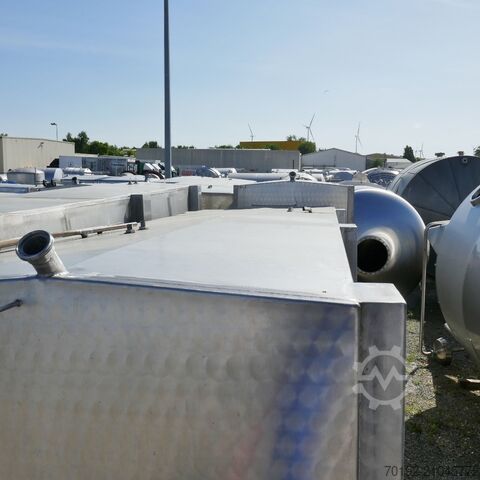 12220 Liter heiz-/kühlbarer kubischer Lagertank aus V2A mit 2 inneren Kühlplatten  9416