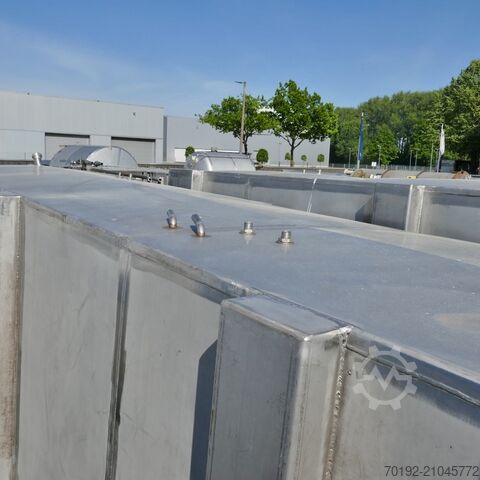 12220 Liter heiz-/kühlbarer kubischer Lagertank aus V2A mit 2 inneren Kühlplatten  9416
