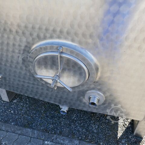 12220 Liter heiz-/kühlbarer kubischer Lagertank aus V2A mit 2 inneren Kühlplatten  9416