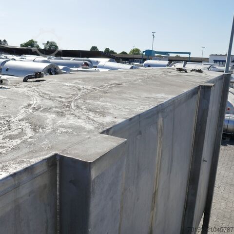 12280 Liter heiz-/kühlbarer kubischer Lagertank aus V2A mit 2 inneren Kühlplatten  9408