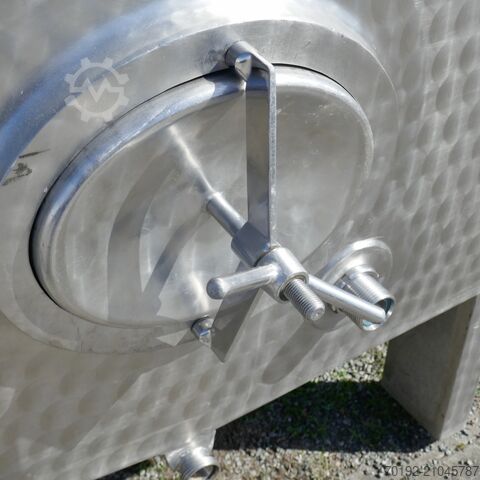 12280 Liter heiz-/kühlbarer kubischer Lagertank aus V2A mit 2 inneren Kühlplatten  9408