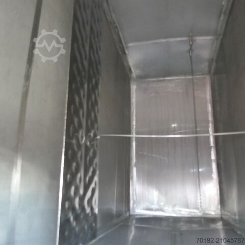 12280 Liter heiz-/kühlbarer kubischer Lagertank aus V2A mit 2 inneren Kühlplatten  9408