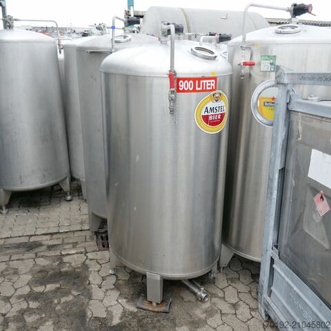900 Liter ovaler Behälter aus V4A  9403