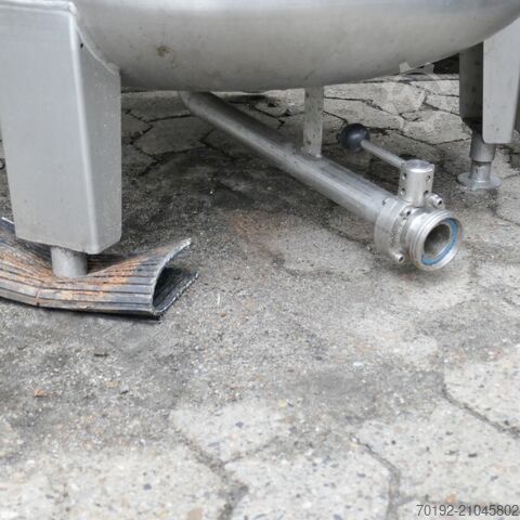900 Liter ovaler Behälter aus V4A  9403