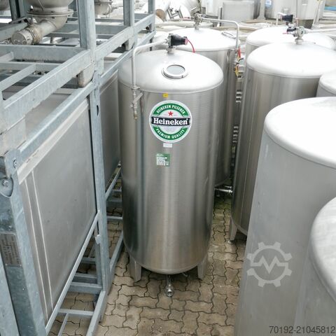1000 Liter ovaler Behälter aus V4A  9401