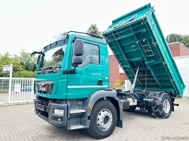 Three-sided tipper truck MAN 18.340 TGM MEILLER 3Skipper