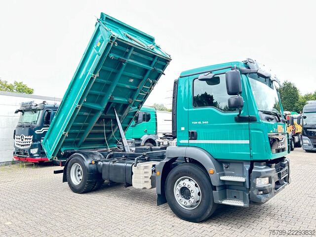 Three-sided tipper truck MAN 18.340 TGM MEILLER 3Skipper