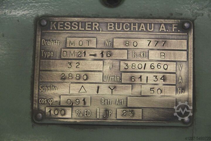 DC generator 32 kW 6/18 kW 8.2 kW Kessler DM21-16 G 50/42/1 G 44/14/2