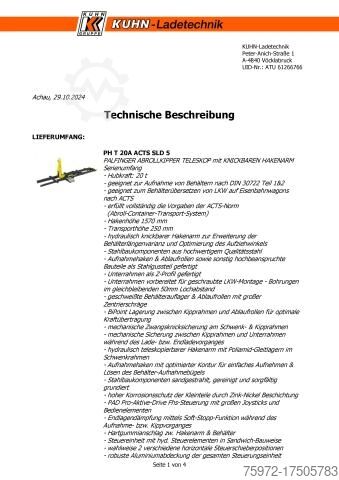 Abrollkipper eActros 300 L Abrollkipper mit Haken