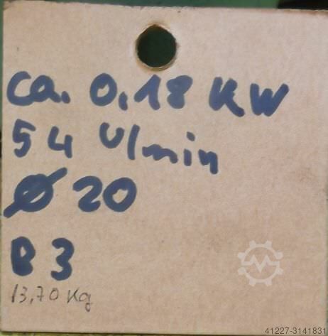 Gear motor 0.18 kW 54 rpm Unbekannt Kein Typ