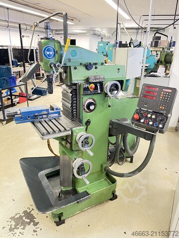 Universal- Fräsmaschine aus Schule! Deckel FP1