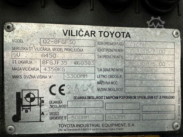 Treibgasstapler Toyota 02-8FGF30