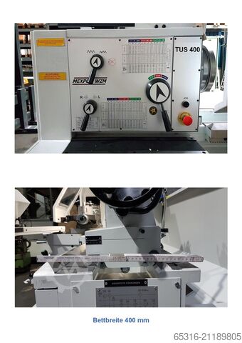 Leit-/Zugspindeldrehmaschine ZMM MEXPOL TUS 400