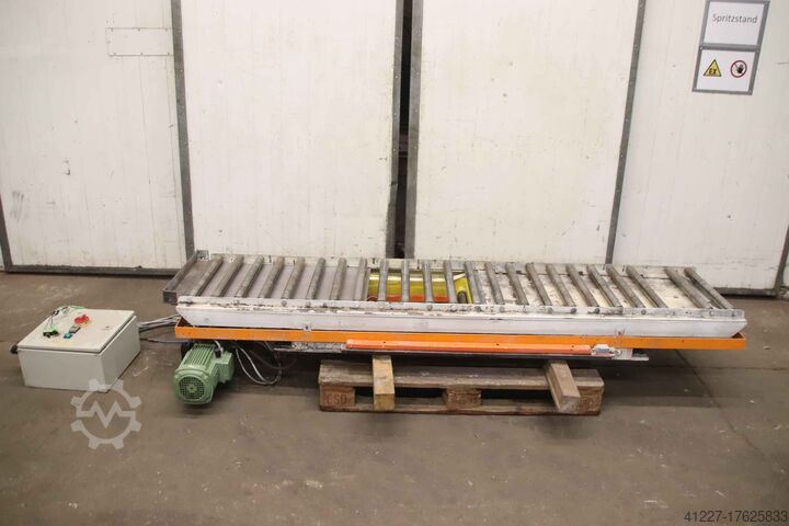 Scherenhubtisch mit Rollenbahn unbekannt Traglast 1000 kg 2420 x 710 mm