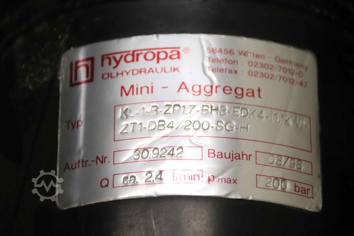 Scherenhubtisch mit Rollenbahn unbekannt Traglast 1000 kg 2420 x 710 mm