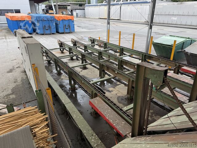 Komplettes Sägewerk (stationär) Sänger & Massierer Stapelanlage Umstapelanlage