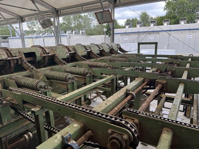 Komplettes Sägewerk (stationär) Sänger & Massierer Stapelanlage Umstapelanlage