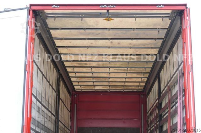 Swap body trailer WECON BDF Wechselbrücke Pritsche Plane 57 m³ Hubdach
