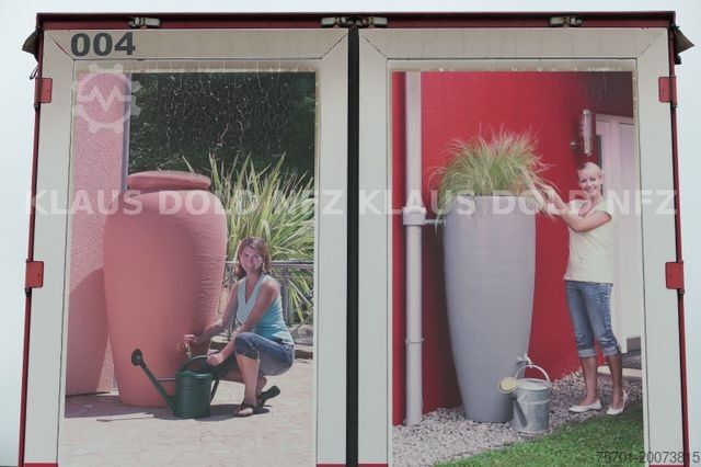 Swap body trailer WECON BDF Wechselbrücke Pritsche Plane 57 m³ Hubdach