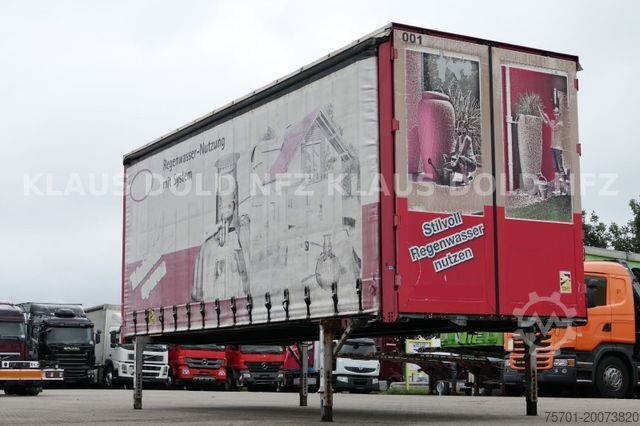 Swap body trailer WECON BDF Wechselbrücke Pritsche Plane 57 m³ Hubdach