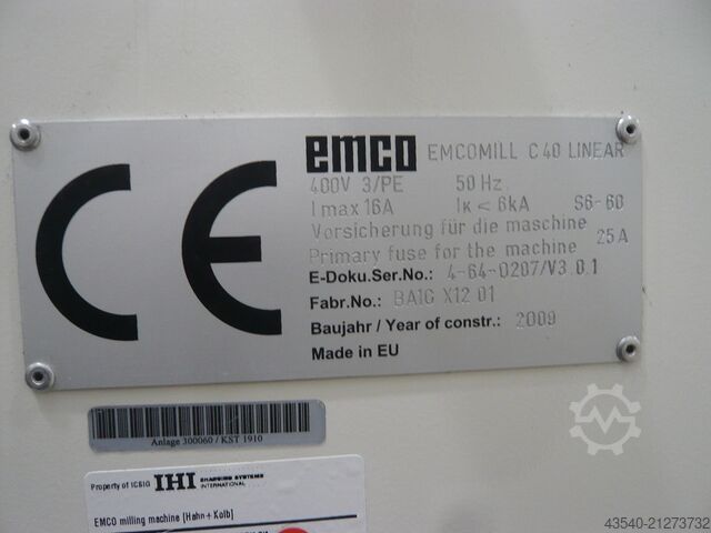 Fräsmaschine Emco Emcomill C40 Linear