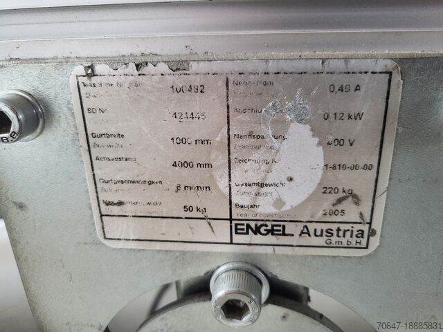 Conveyor belt 400 x 100 cm Engel 4000 x 1000